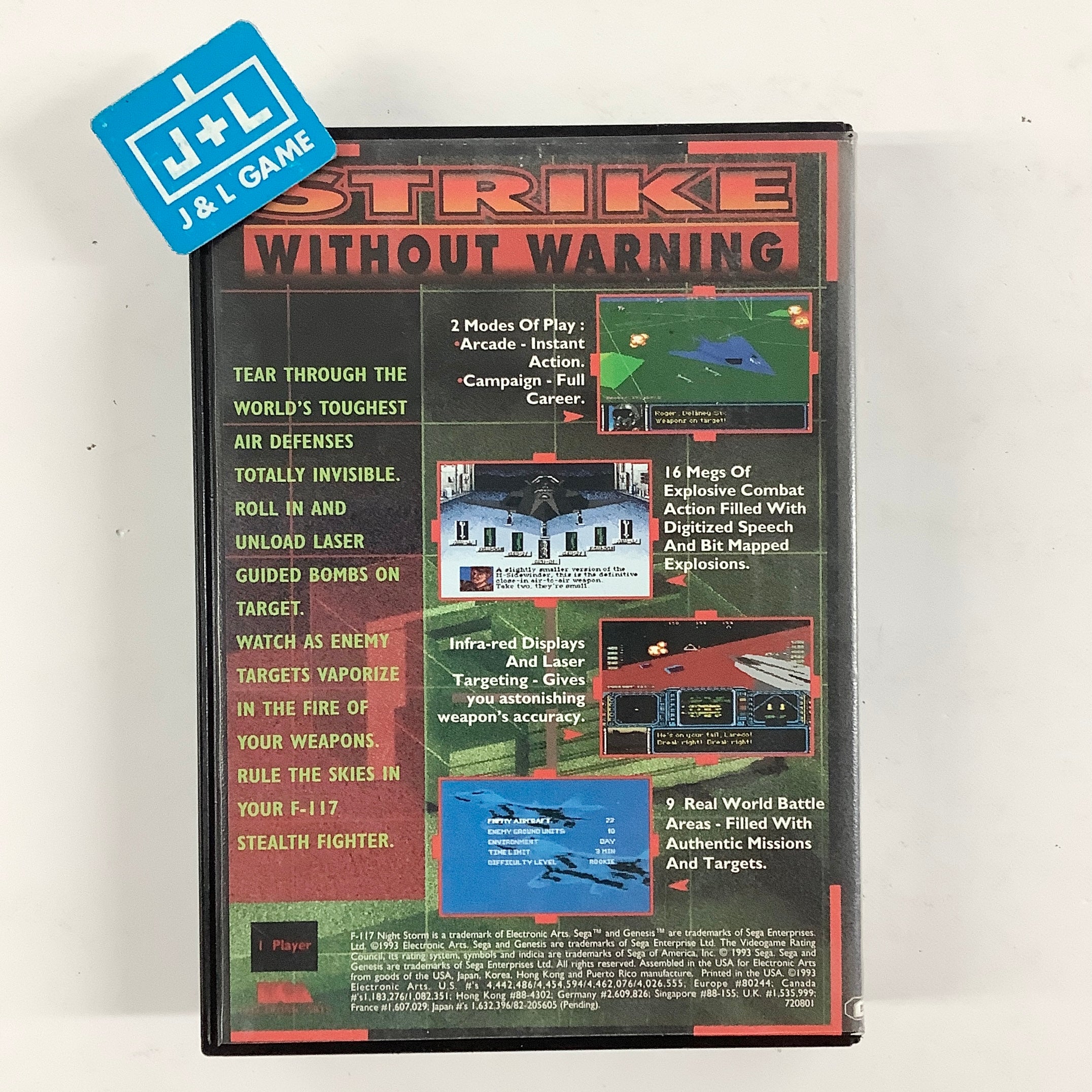 F-117 Night Storm - (SG) SEGA Genesis [Pre-Owned]