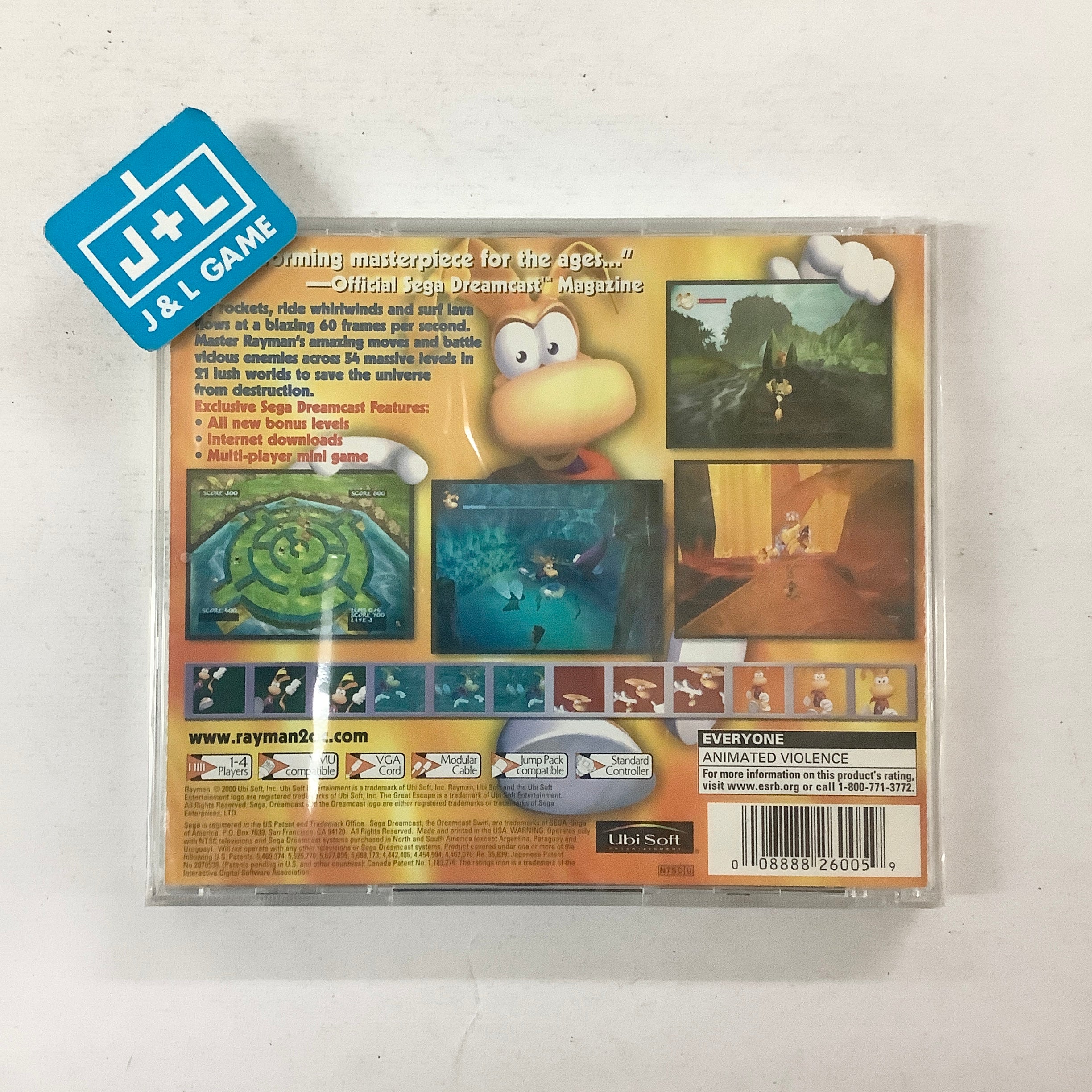 Rayman 2: The Great Escape - (DC) SEGA Dreamcast Video Games Ubisoft   