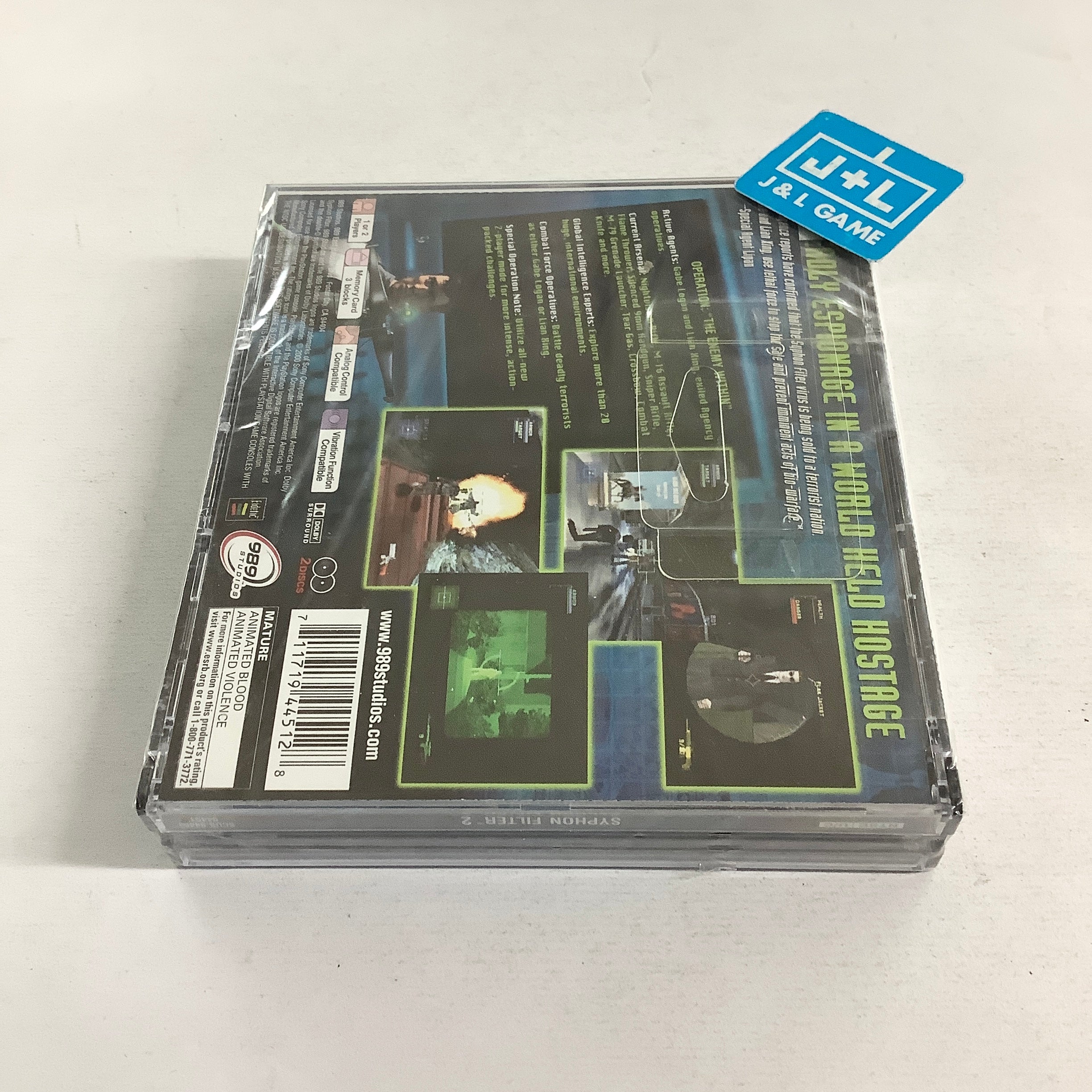 Syphon Filter 2 - (PS1) Playstation 1 Video Games Sony Computer Entertainment