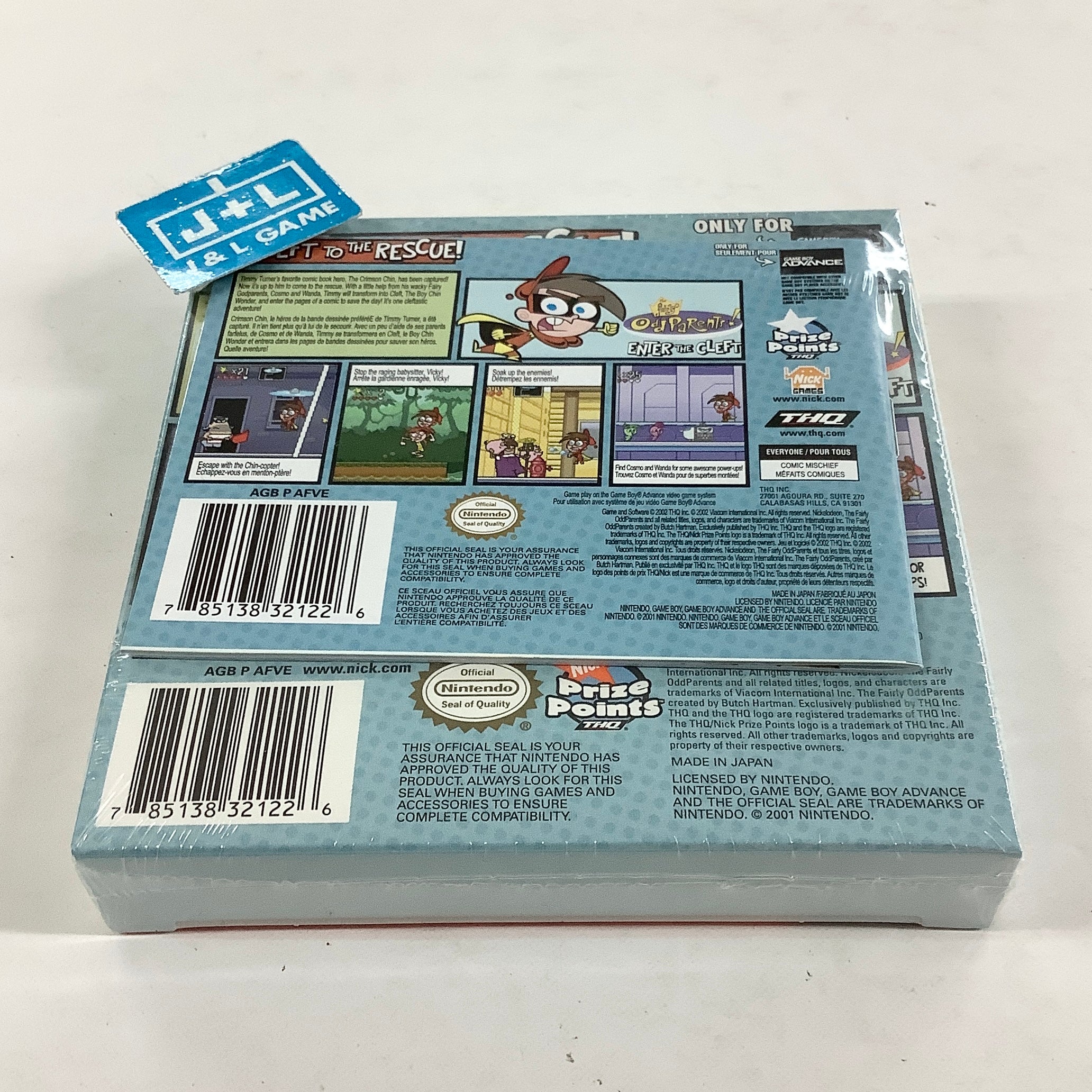 The Fairly OddParents! Enter the Cleft - (GBA) Game Boy Advance Video Games THQ