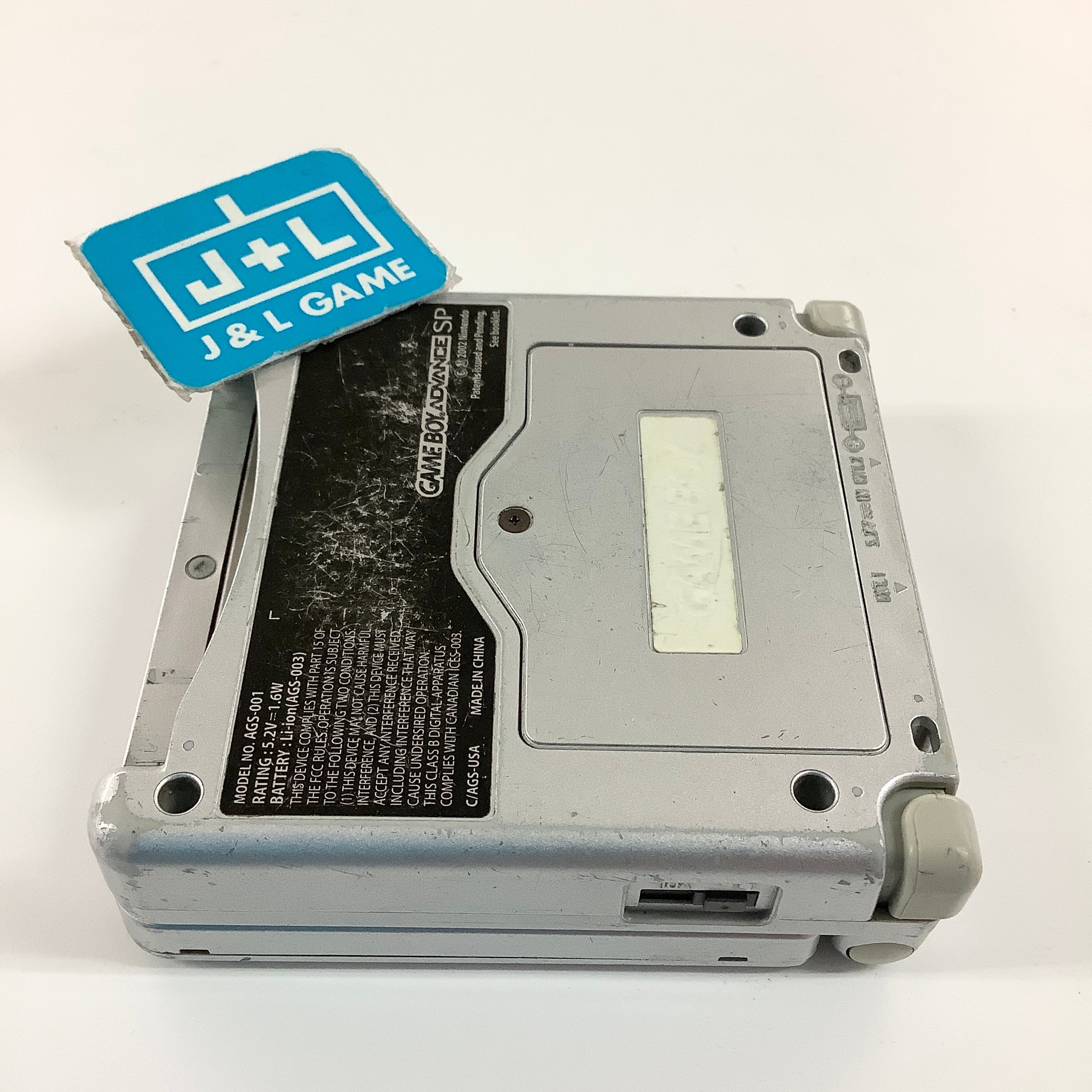 Nintendo Game Boy Advance SP Console AGS-001 (Silver) - (GBA) Game Boy Advance SP [Pre-Owned]