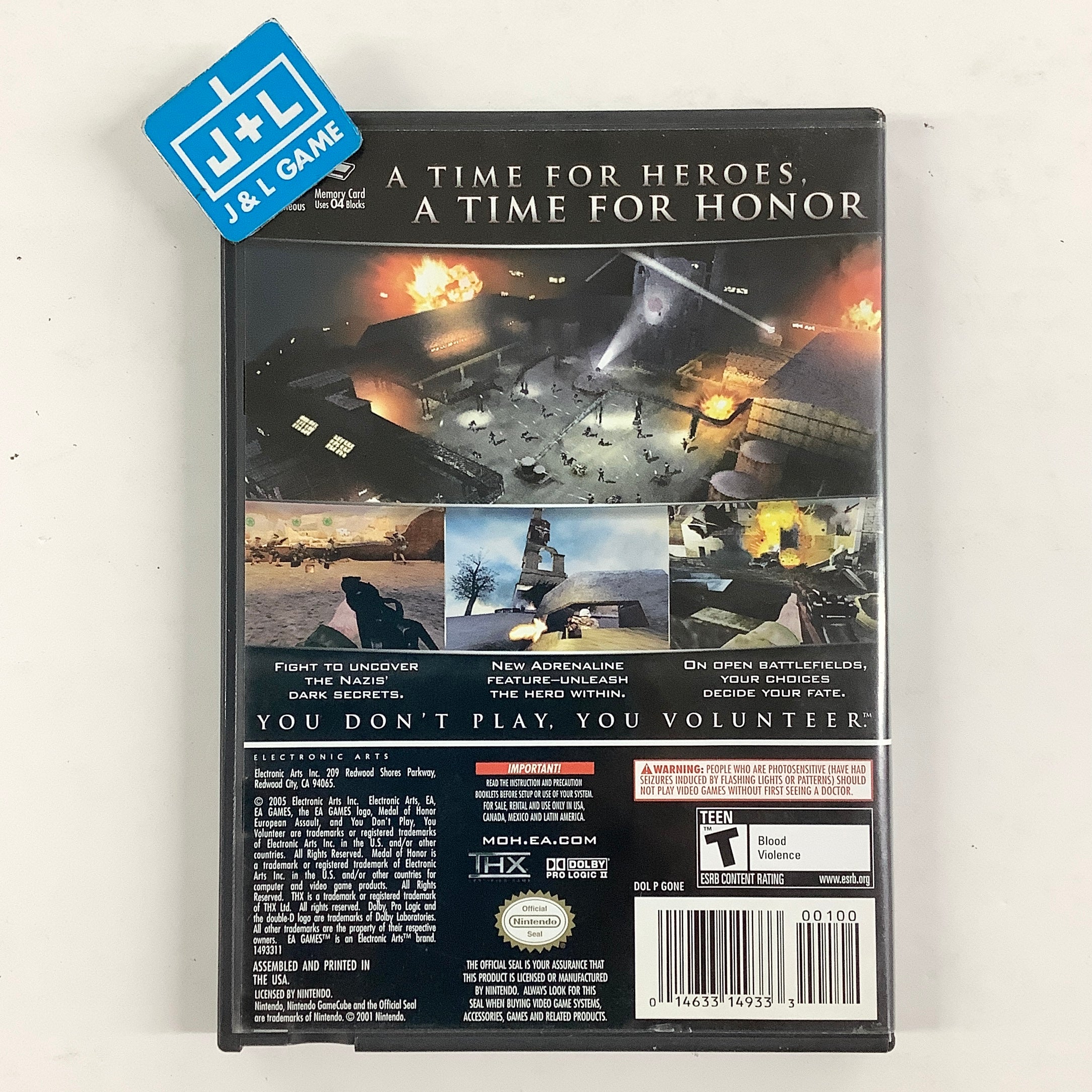 Medal of Honor: European Assault - (GC) GameCube [Pre-Owned] Video Games EA Games