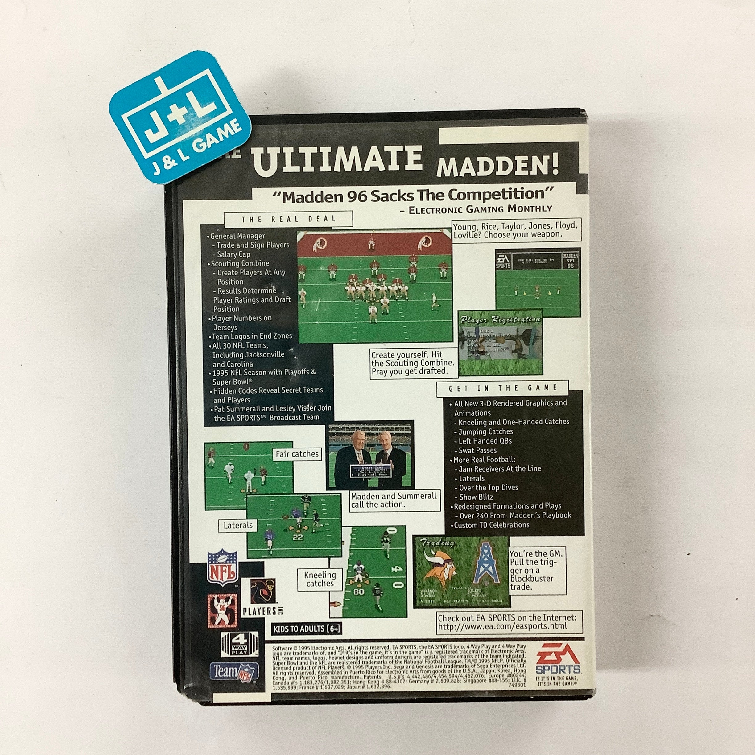 Madden NFL 96 - (SG) SEGA Genesis [Pre-Owned] Video Games EA Sports   