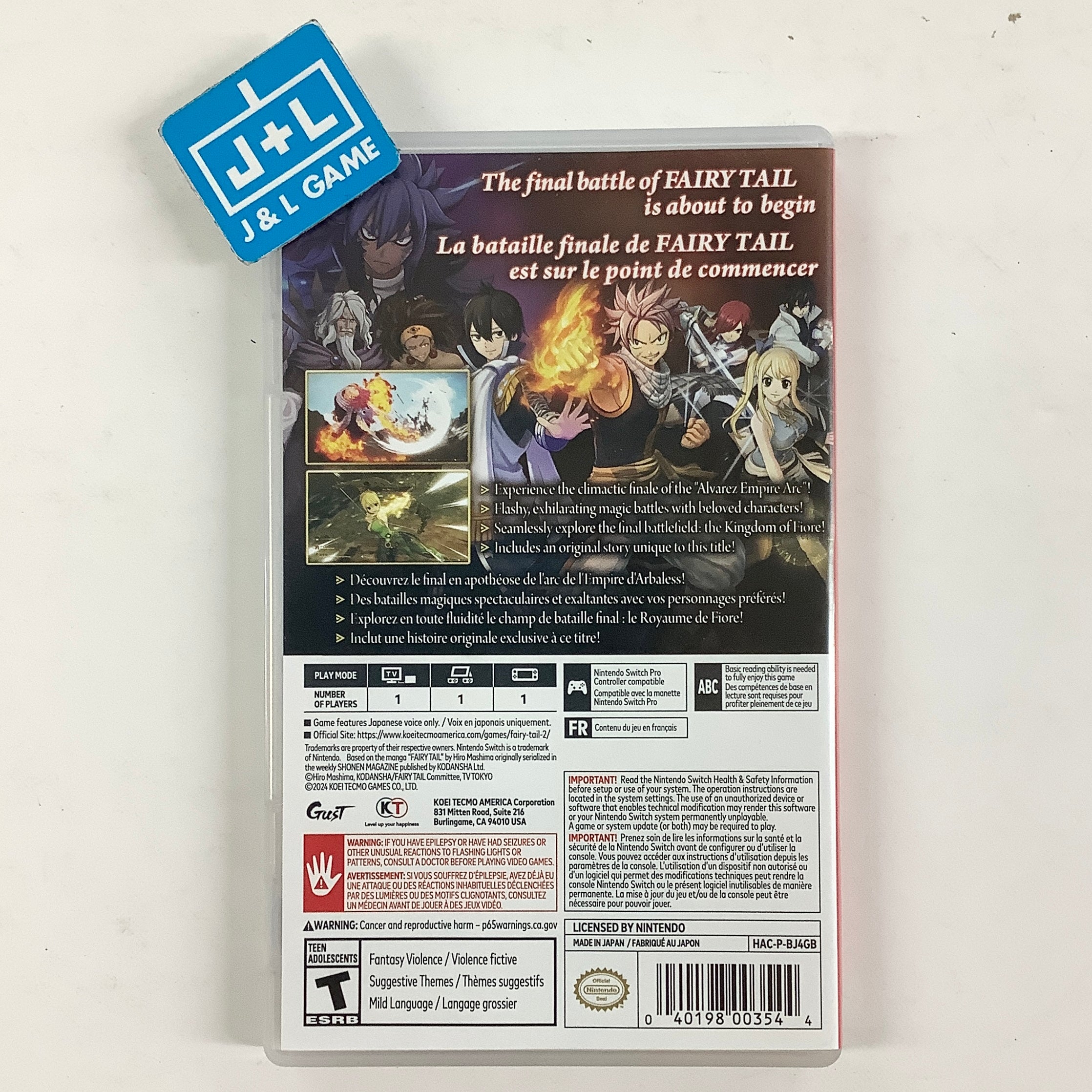 Fairy Tail 2 - (NSW) Nintendo Switch [Pre-Owned]