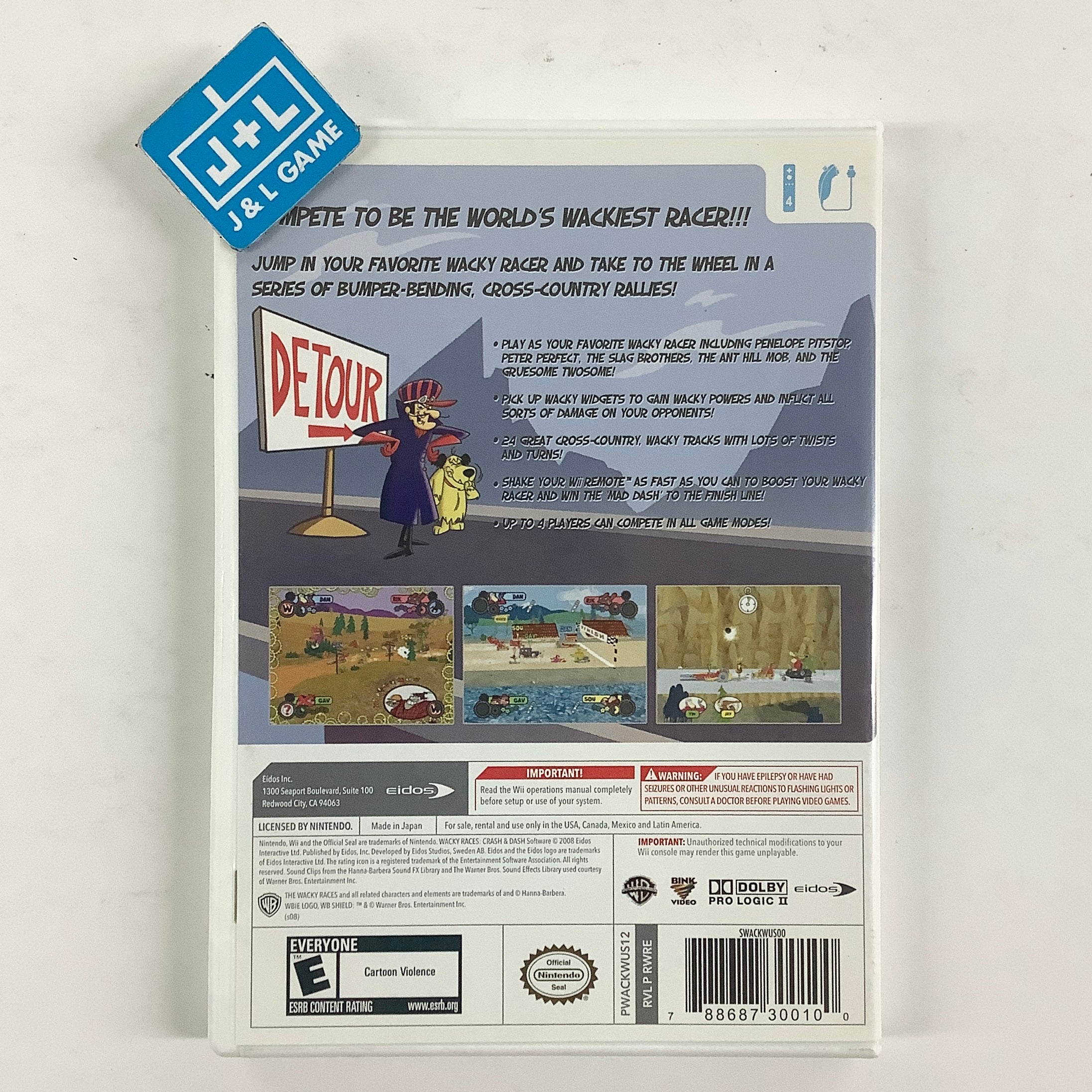 Wacky Races: Crash & Dash - Nintendo Wii [Pre-Owned] Video Games Eidos Interactive