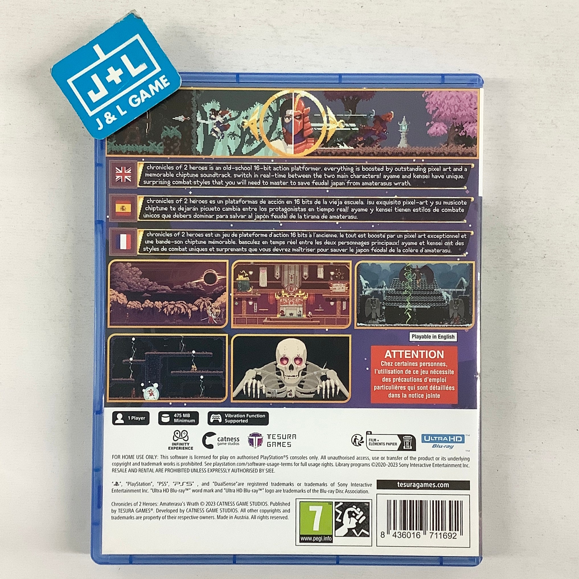 Chronicles of 2 Heroes: Amaterasu's Wrath - (PS5) PlayStation 5 [Pre-Owned] (European Import) Video Games Tesura Games