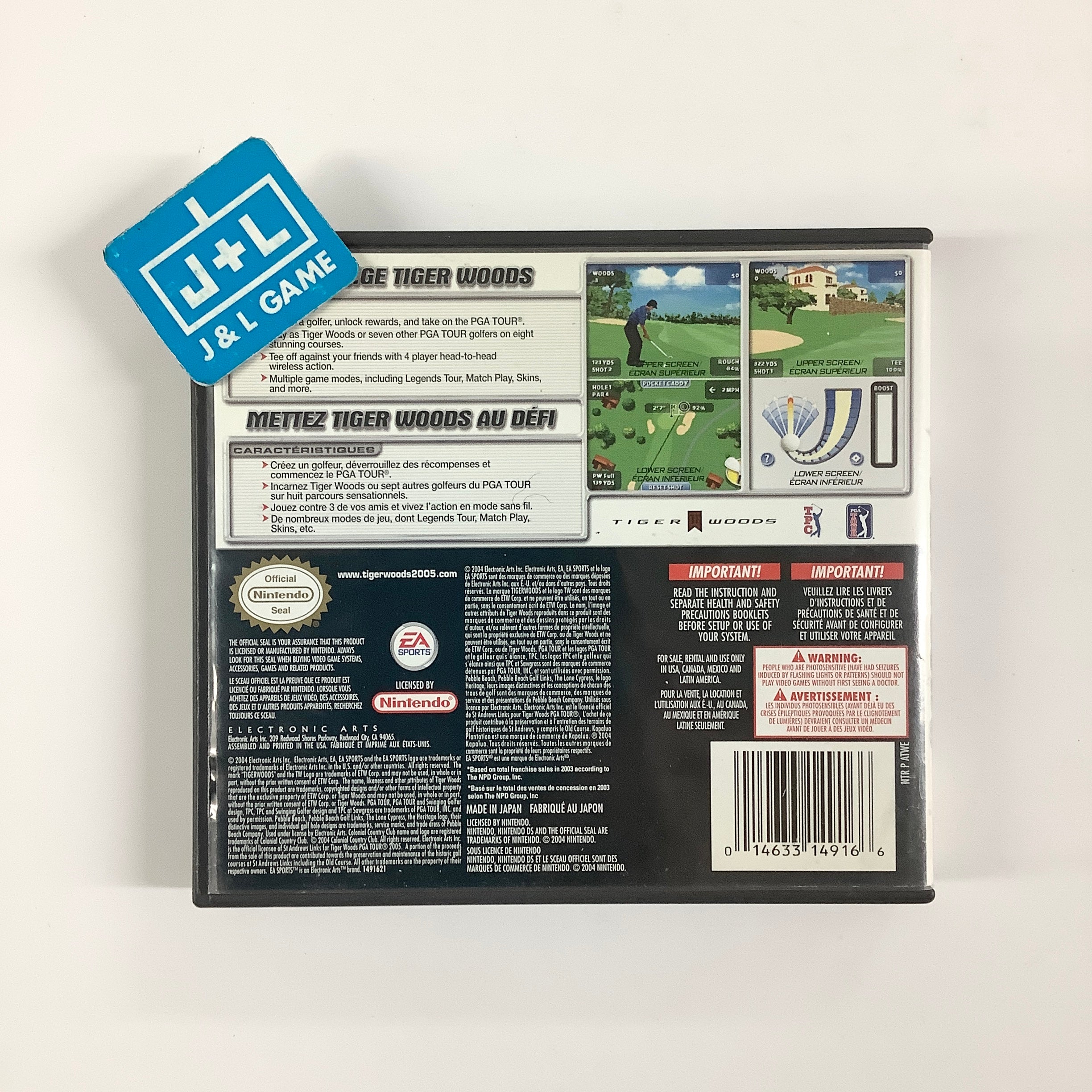 Tiger Woods PGA Tour 2005 - (NDS) Nintendo DS [Pre-Owned] Video Games EA Sports