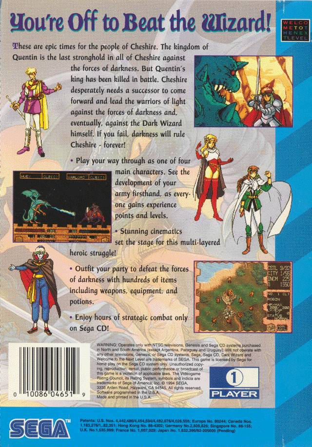 Dark Wizard - (SCD) SEGA CD [Pre-Owned] Video Games Sega