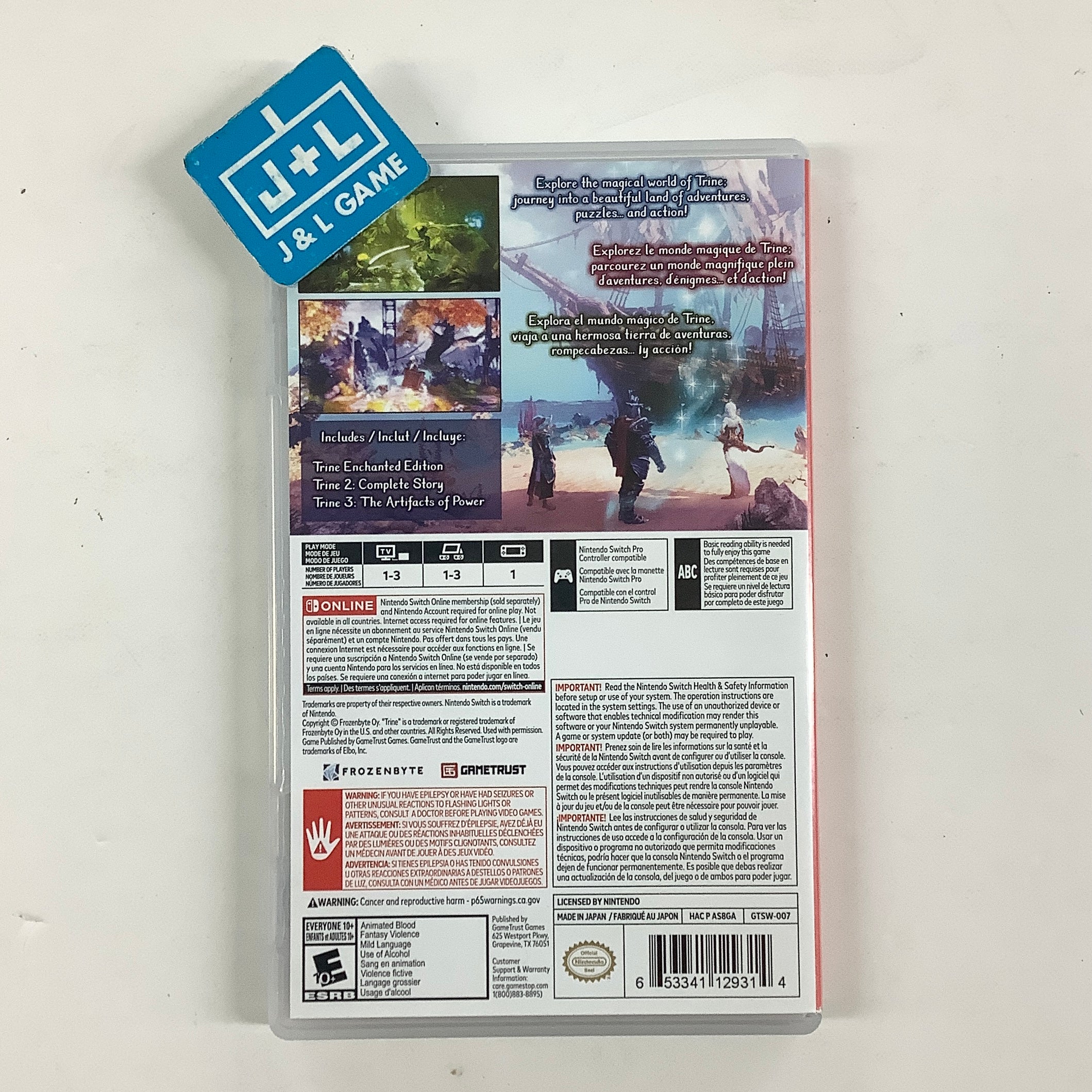Trine Series 1-3 - (NSW) Nintendo Switch [Pre-Owned] Video Games SmallYin