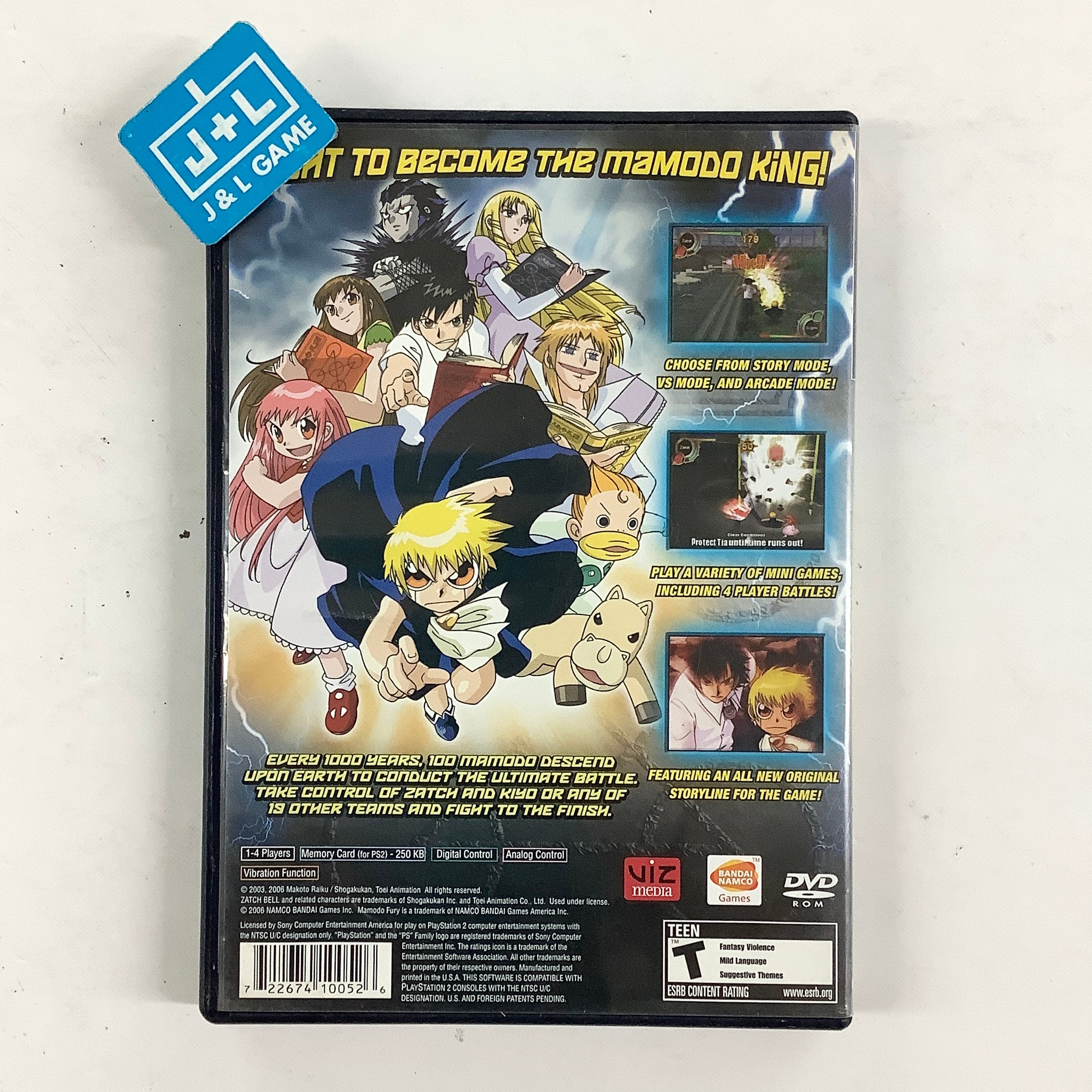 Zatchbell: Mamodo Fury - (PS2) PlayStation 2 [Pre-Owned] Video Games BANDAI NAMCO Entertainment
