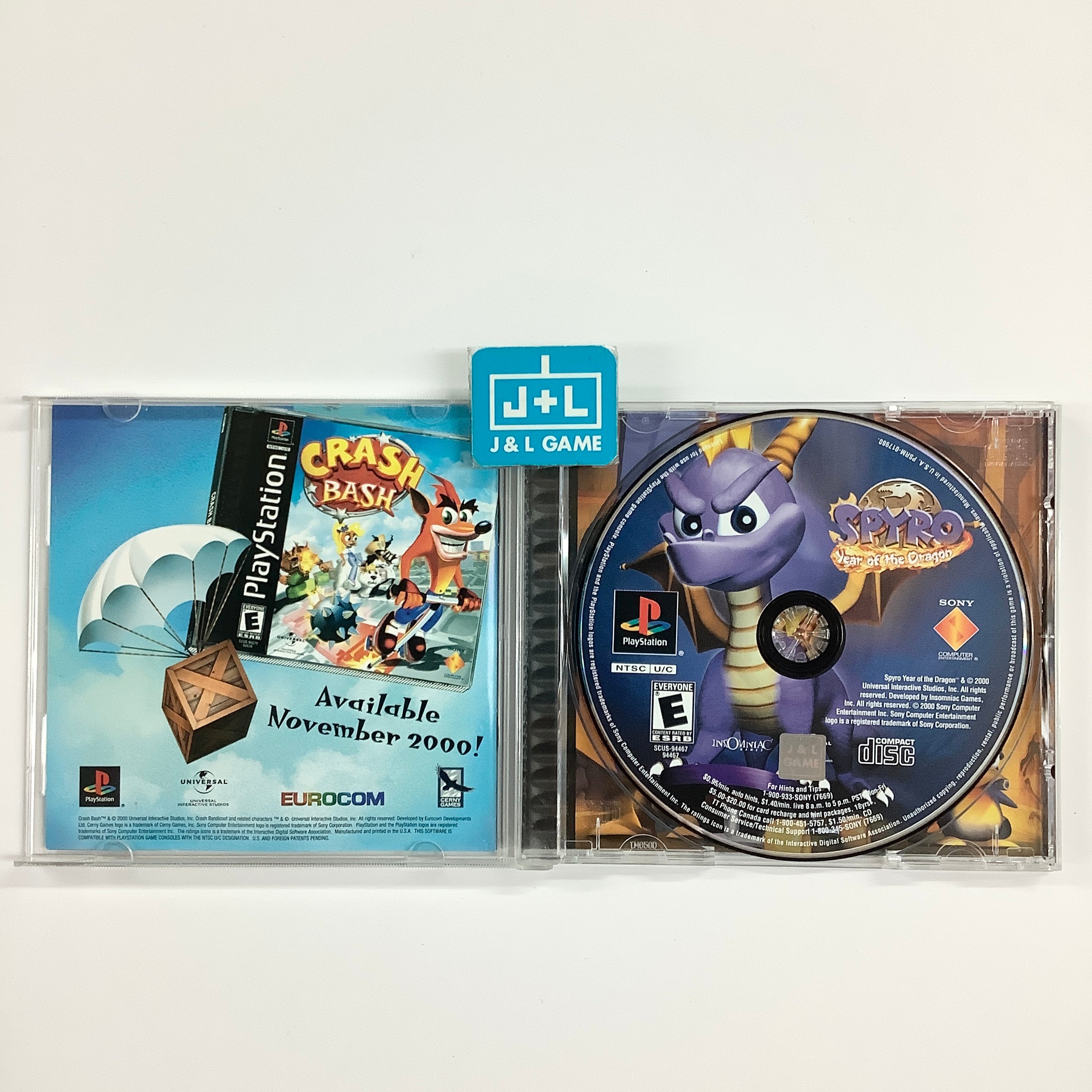 Spyro: Year of the Dragon - (PS1) PlayStation 1 [Pre-Owned] Video Games SCEA