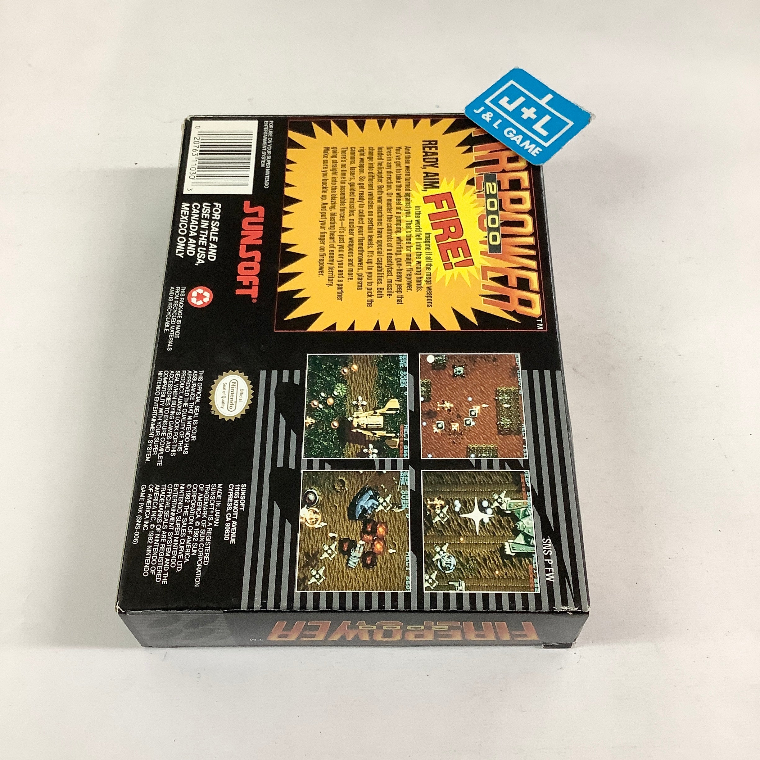 Firepower 2000 - (SNES) Super Nintendo [Pre-Owned] Video Games SunSoft