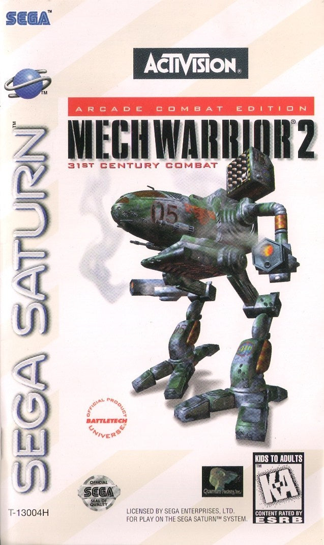 MechWarrior 2: 31st Century Combat (Arcade Combat Edition) - (SS) SEGA Saturn [Pre-Owned]