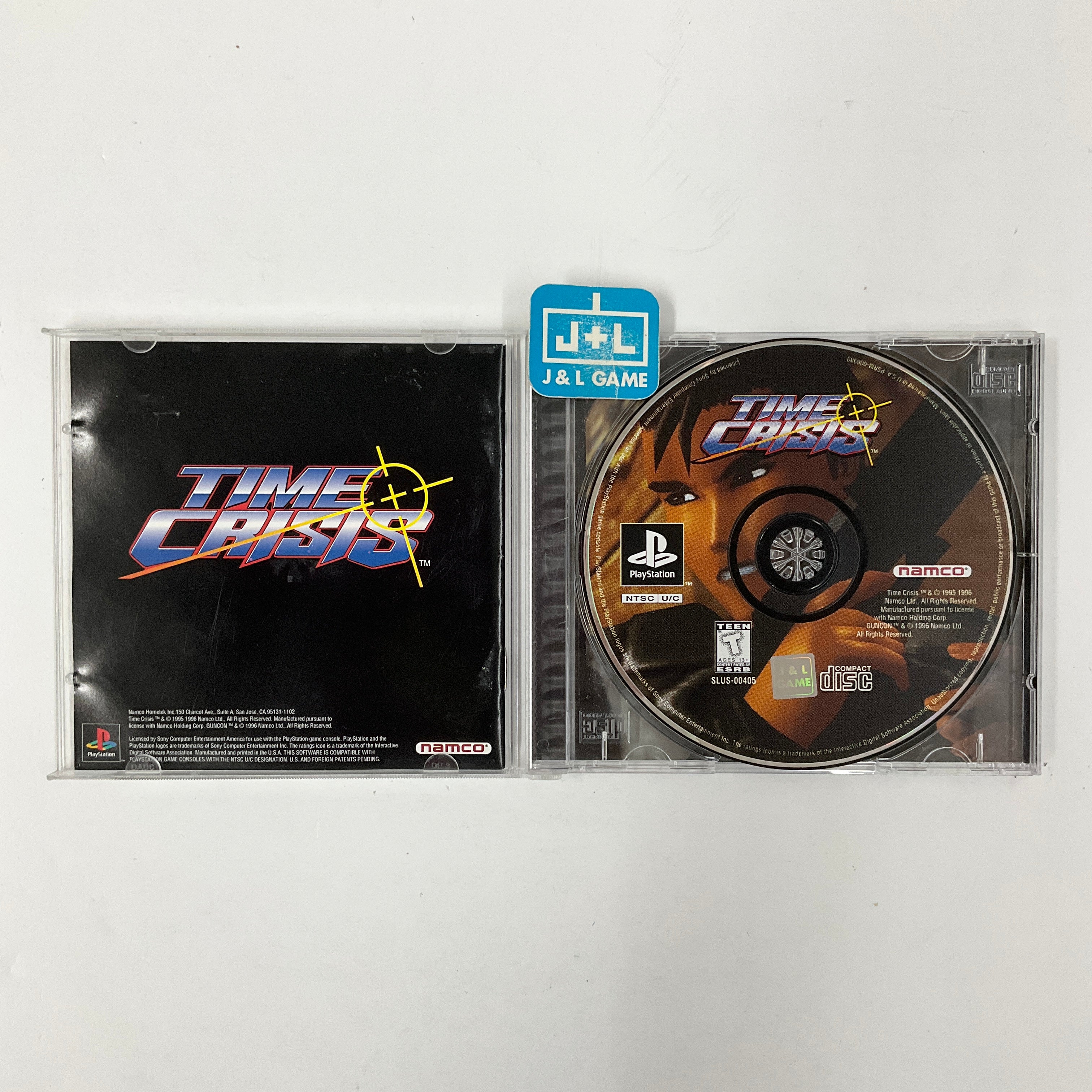 Time Crisis + Guncon - (PS1) PlayStation 1 [Pre-Owned] Video Games Namco   