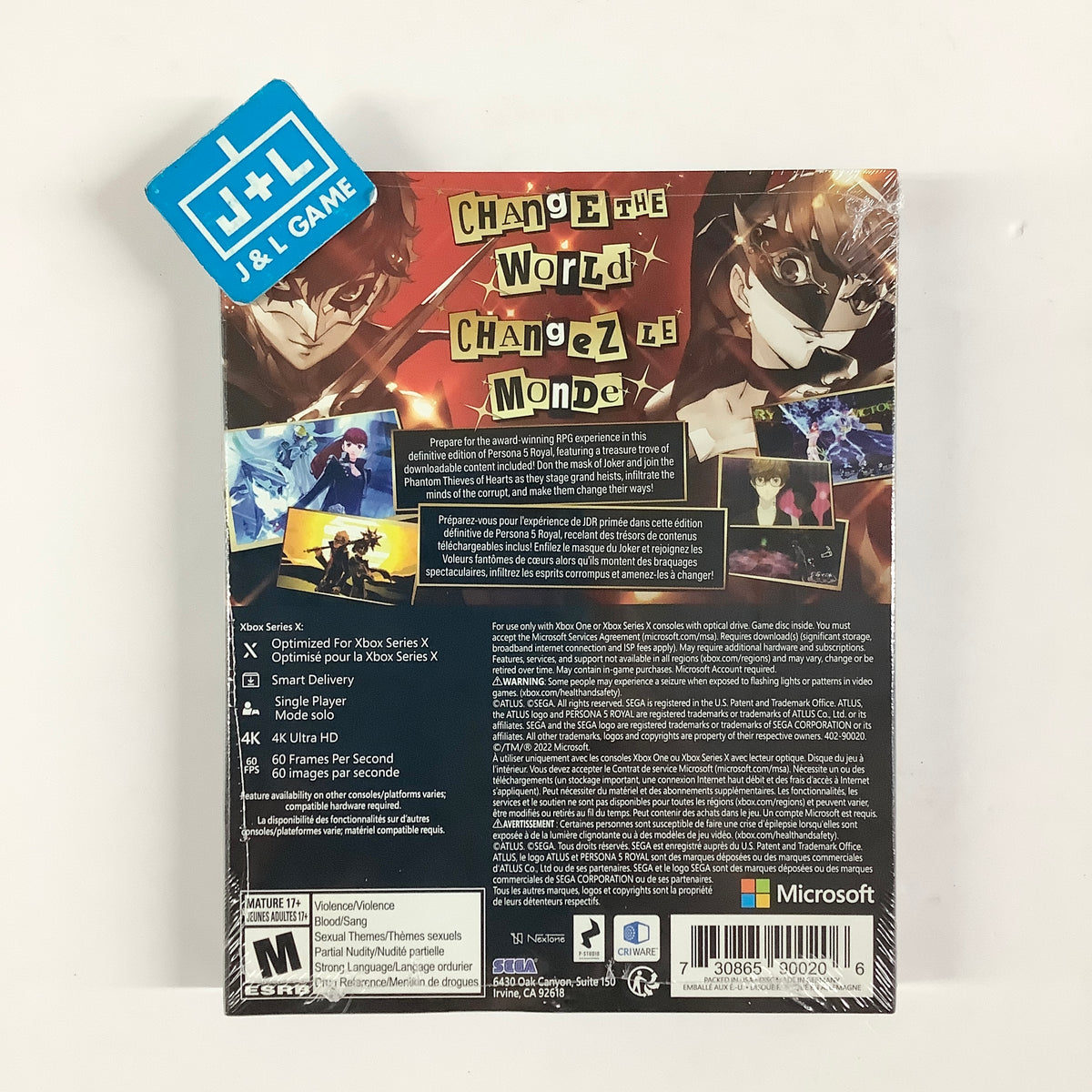 Persona 5 Royal: Steelbook Launch Edition - (XSX) Xbox Series X Video Games SEGA