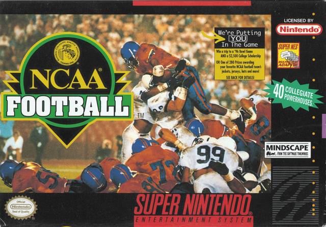 NCAA Football - (SNES) Super Nintendo [Pre-Owned] Video Games Mindscape   