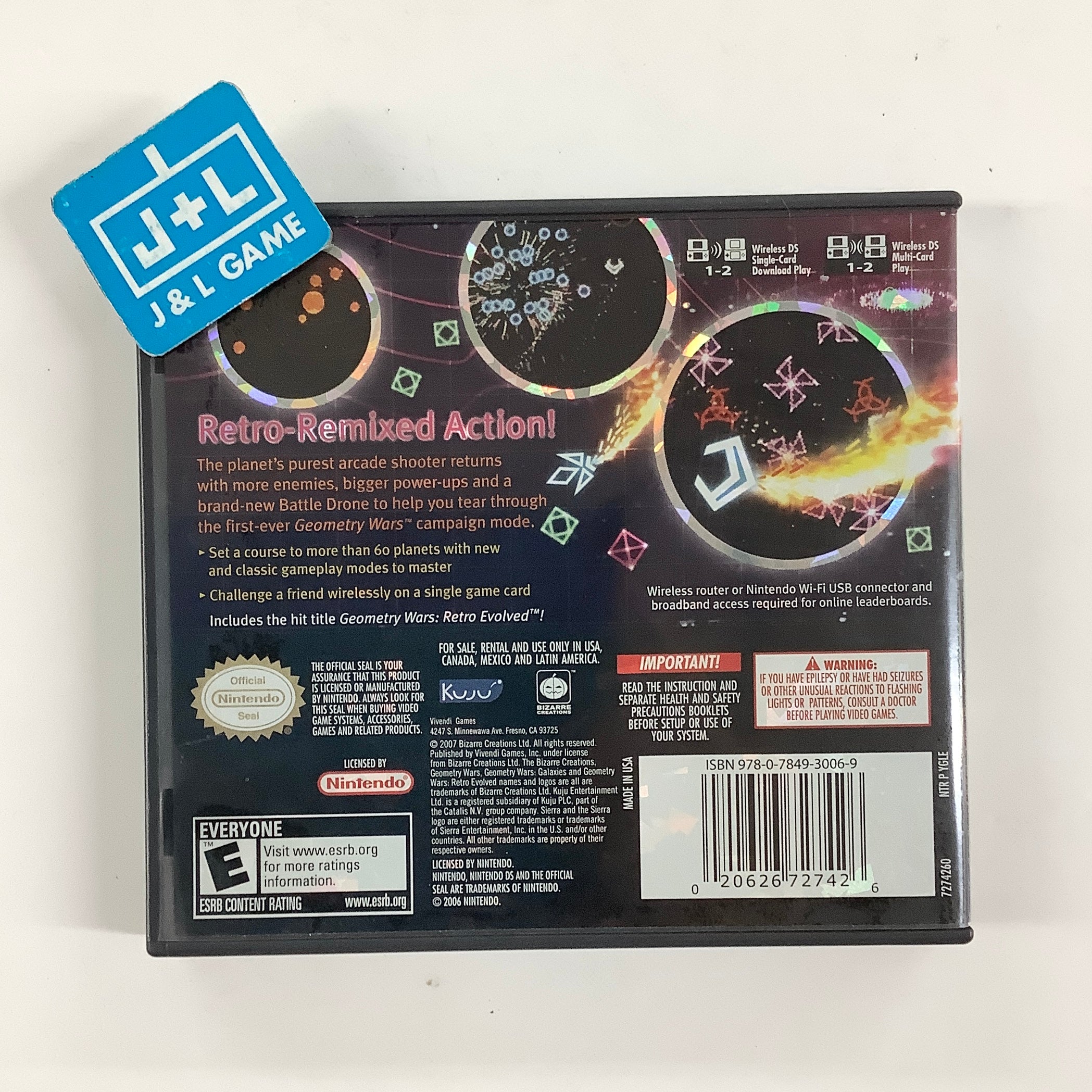 Geometry Wars: Galaxies - (NDS) Nintendo DS [Pre-Owned] Video Games Sierra Entertainment