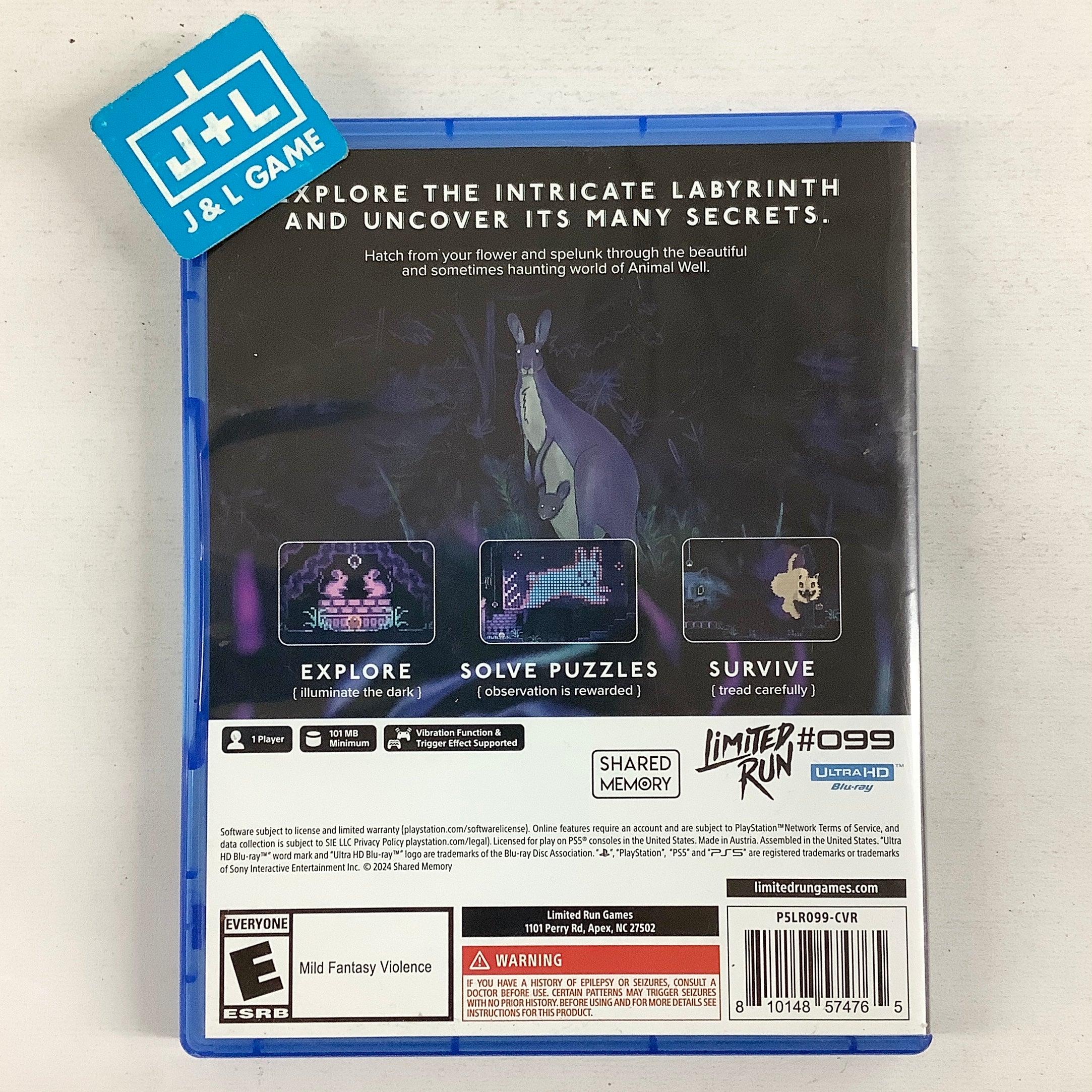 Animal Well (Limited Run #099) – (PS5) PlayStation 5 [Pre-Owned] Video Games LIMITED RUN GAMES