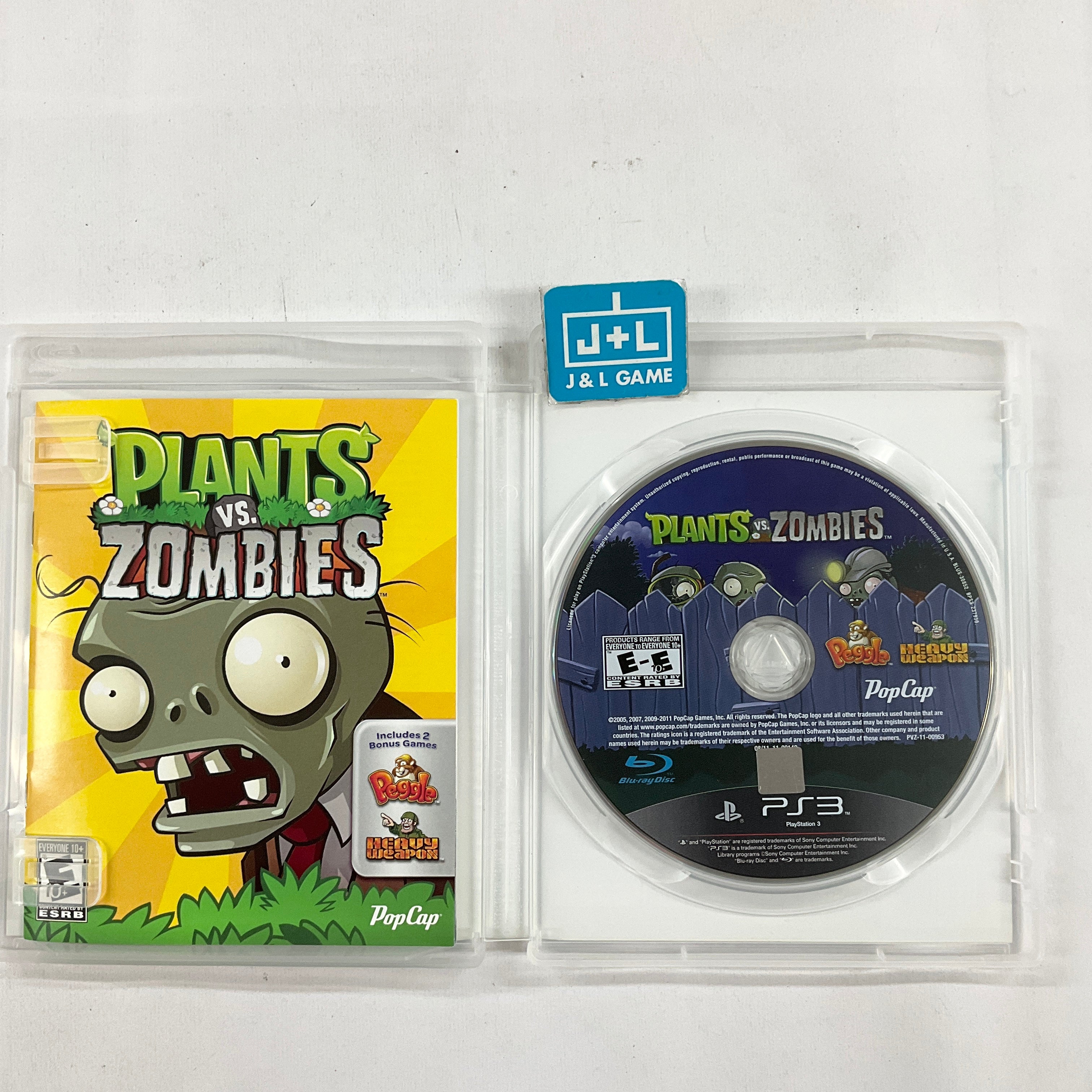 Plants Vs. Zombies - (PS3) Playstation 3 [Pre-Owned] Video Games PopCap Games