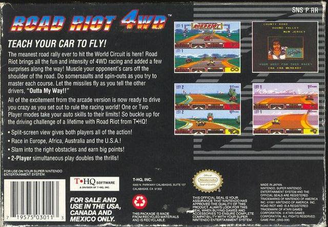 Road Riot 4WD - (SNES) Super Nintendo [Pre-Owned]  Nintendo   