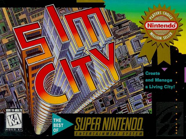 SimCity (Player's Choice) - (SNES) Super Nintendo [Pre-Owned] Video Games Nintendo
