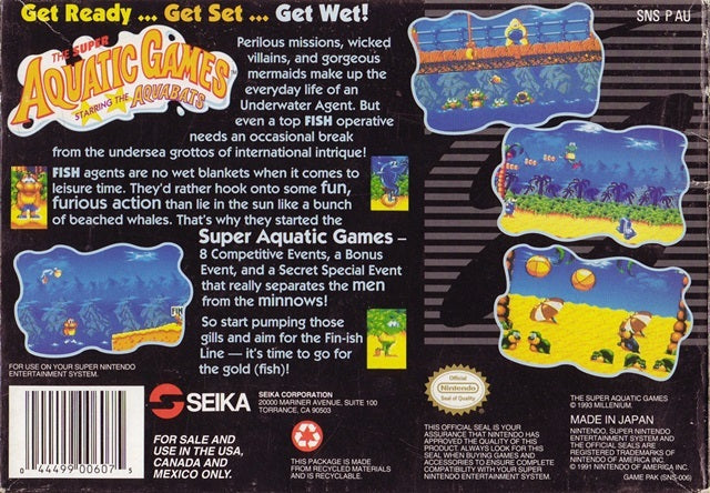 The Super Aquatic Games Starring the Aquabats - (SNES) Super Nintendo [Pre-Owned] Video Games Seika Corp.   