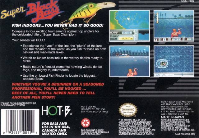 Super Black Bass - (SNES) Super Nintendo [Pre-Owned] Video Games Hot-B   