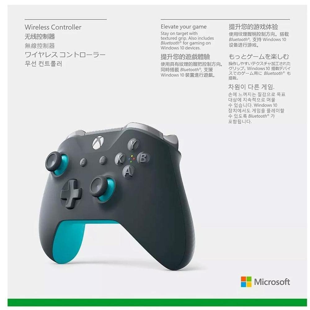 Microsoft Xbox One Wireless Controller (Grey/Blue) - (XB1) Xbox One [Pre-Owned] Video Games Xbox