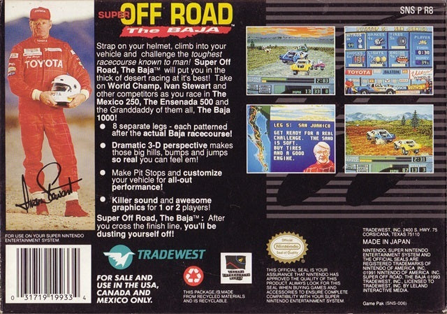 Super Off Road: The Baja - (SNES) Super Nintendo [Pre-Owned] Video Games Tradewest   