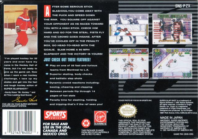 Super Slap Shot - (SNES) Super Nintendo [Pre-Owned] Video Games Virgin Games   