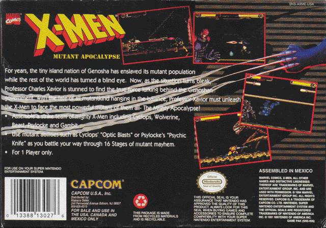 X-Men: Mutant Apocalypse - (SNES) Super Nintendo [Pre-Owned] | J&L