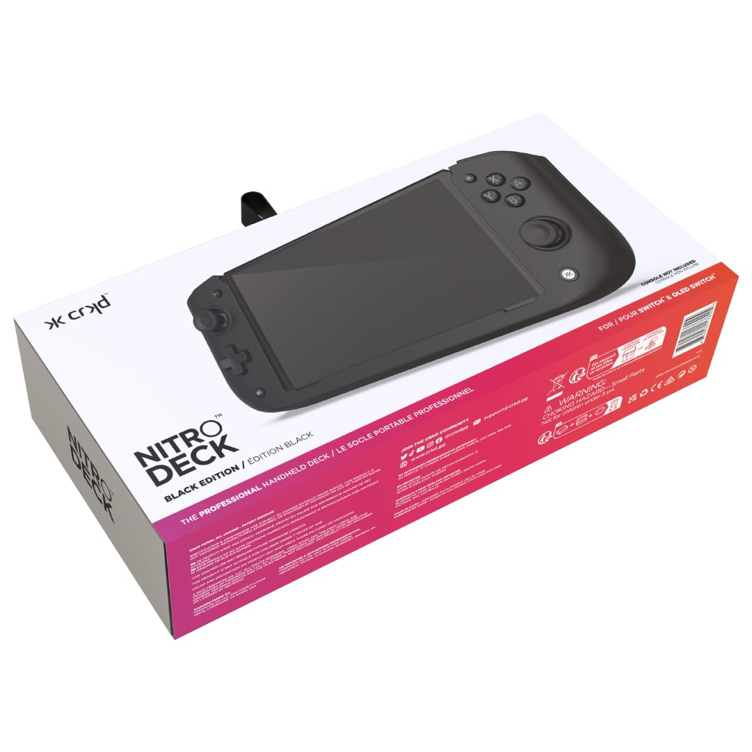 CRKD Nitro Deck (Black) - (NSW) Nintendo Switch ACCESSORIES CRKD   