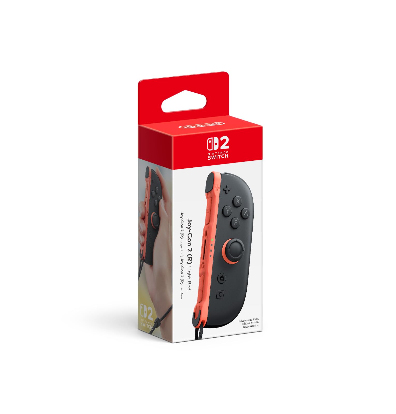 Nintendo Switch Joy-Con 2 (R) Light Red - (NS2) Nintendo Switch 2 ACCESSORIES Nintendo