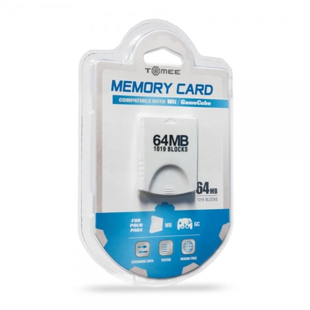 Tomee Wii/Gamecube 64MB Memory Card (1019 Blocks) (GC) Nintendo GameCube ACCESSORIES Hyperkin