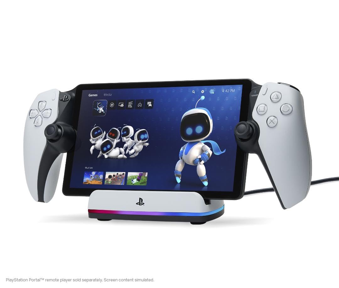 PowerA Charging Station for PlayStation Portal™ Remote Player with Lumectra™, RGB Lighting, USB Powered - (PS5) PlayStation 5 ACCESSORIES PowerA