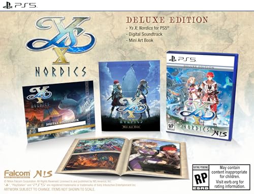 Ys X: Nordics: Deluxe Edition - (PS5) PlayStation 5 Video Games NIS America   