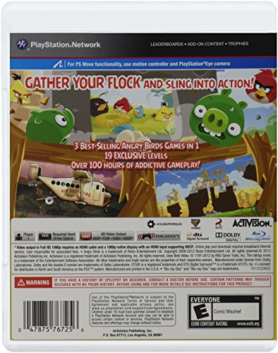 Angry Birds Trilogy - (PS3) PlayStation 3 [Pre-Owned] Video Games ACTIVISION