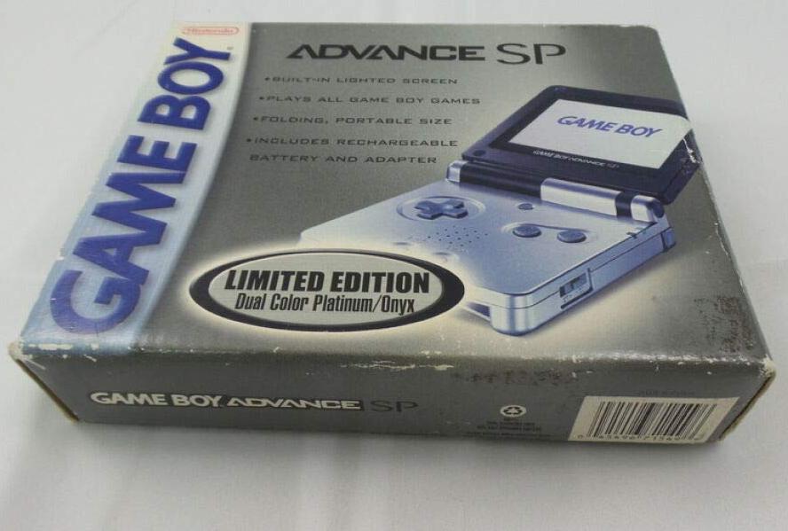 Nintendo Game Boy Advance SP Console AGS - 001 (Platinum/Onyx