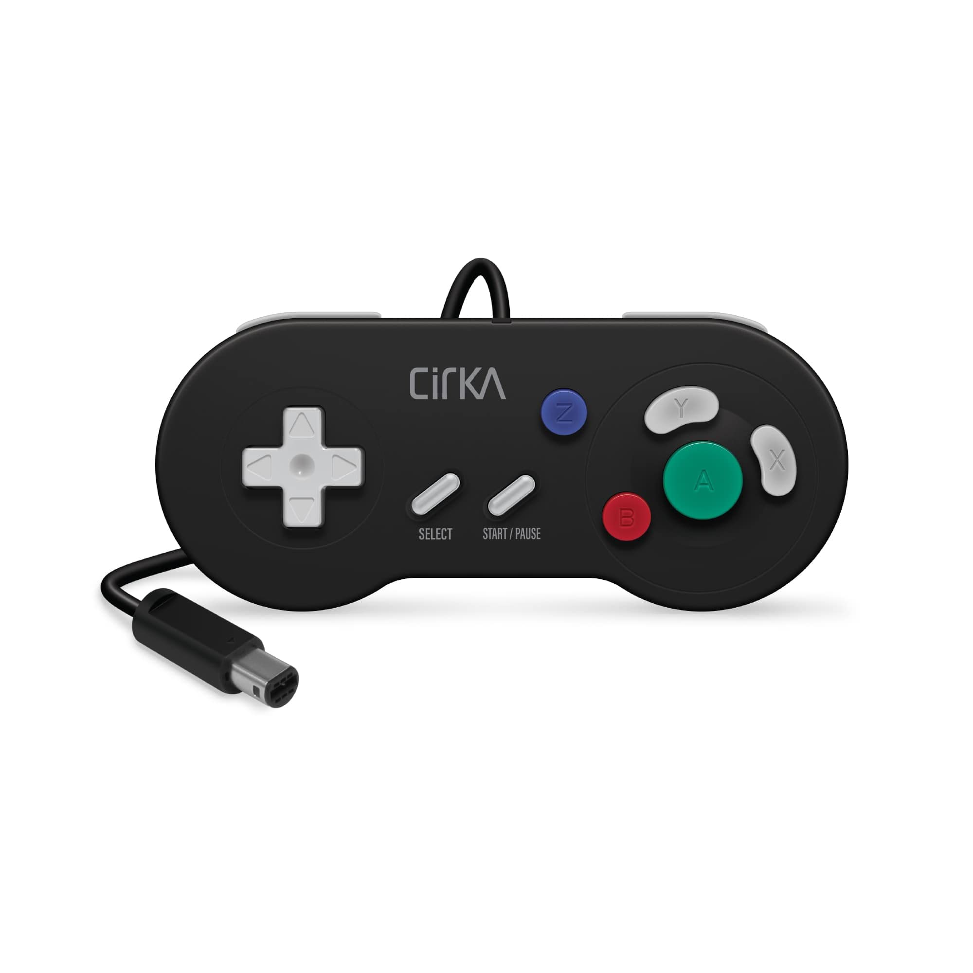 Cirka GameCube Digital Controller (Black) - (GC) Nintendo GameCube ACCESSORIES Cirka   