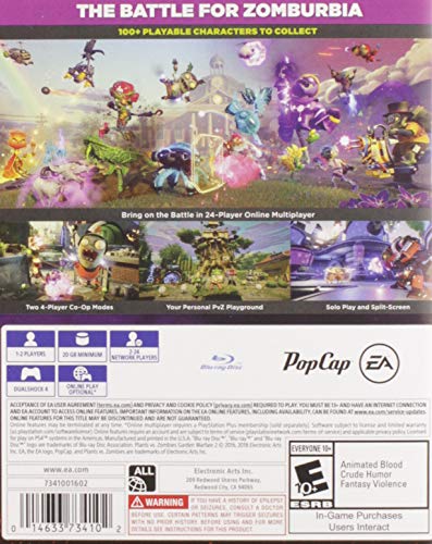 Plants Vs. Zombies: Garden Warfare 2 (PlayStation Hits) - (PS4) PlayStation 4 [Pre-Owned] Video Games Electronic Arts
