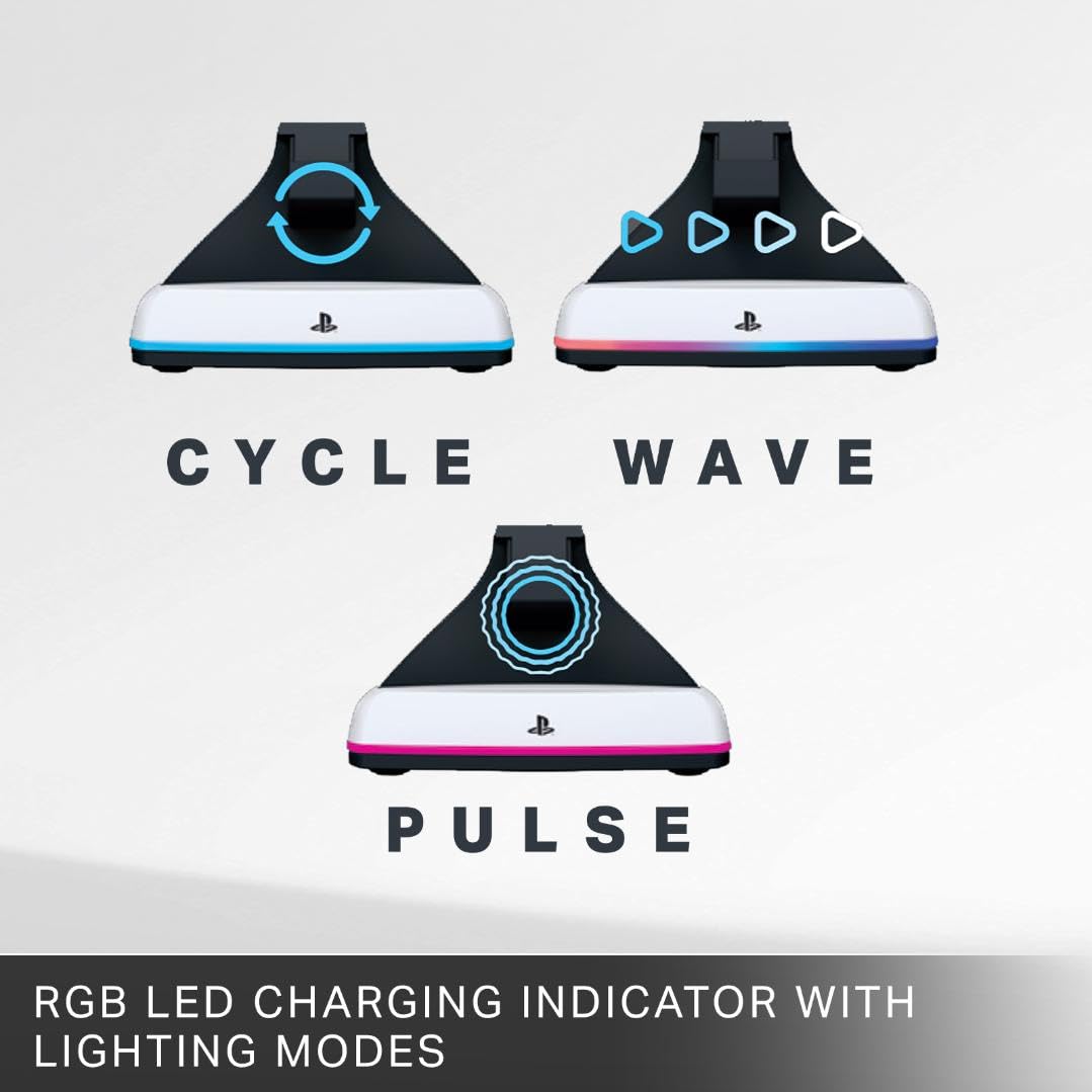 PowerA Charging Station for PlayStation Portal™ Remote Player with Lumectra™, RGB Lighting, USB Powered - (PS5) PlayStation 5 ACCESSORIES PowerA
