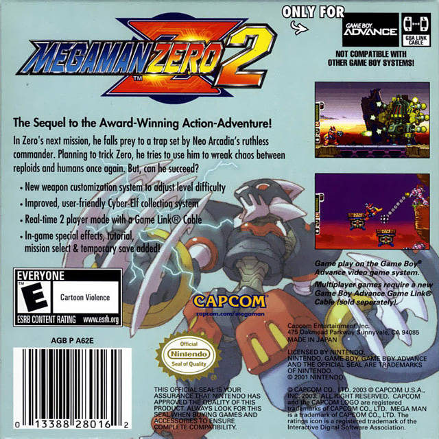 Mega Man Zero 2 - (GBA) Game Boy Advance [Pre-Owned] Video Games Capcom   