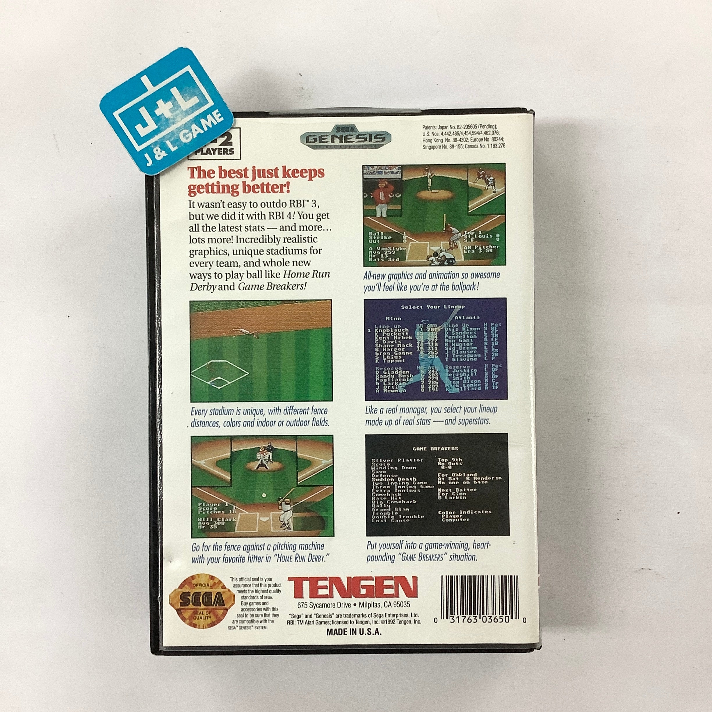 R.B.I. Baseball 4 - (SG) SEGA Genesis [Pre-Owned] Video Games Tengen   