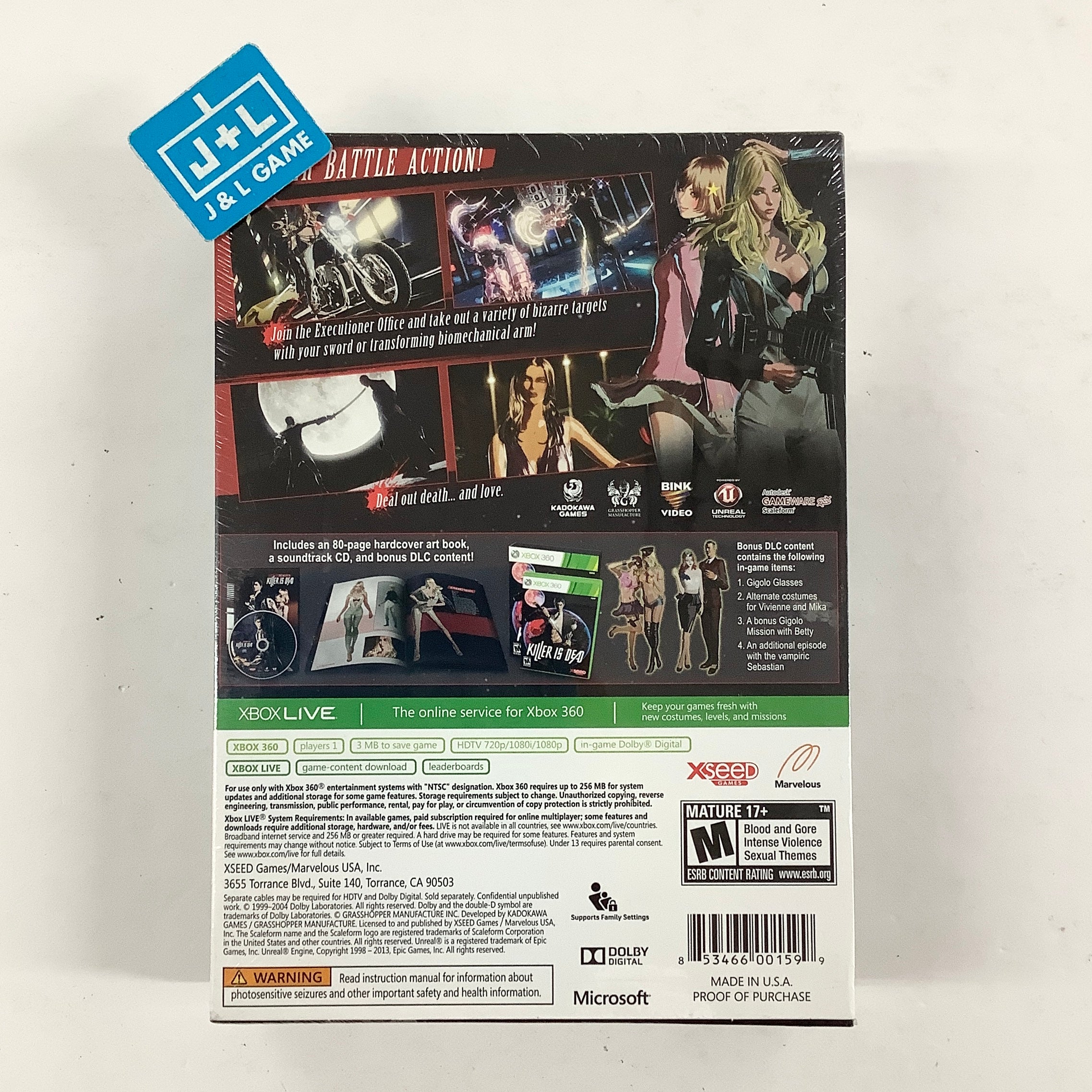 Killer Is Dead (Limited Edition) - Xbox 360 Video Games XSEED Games