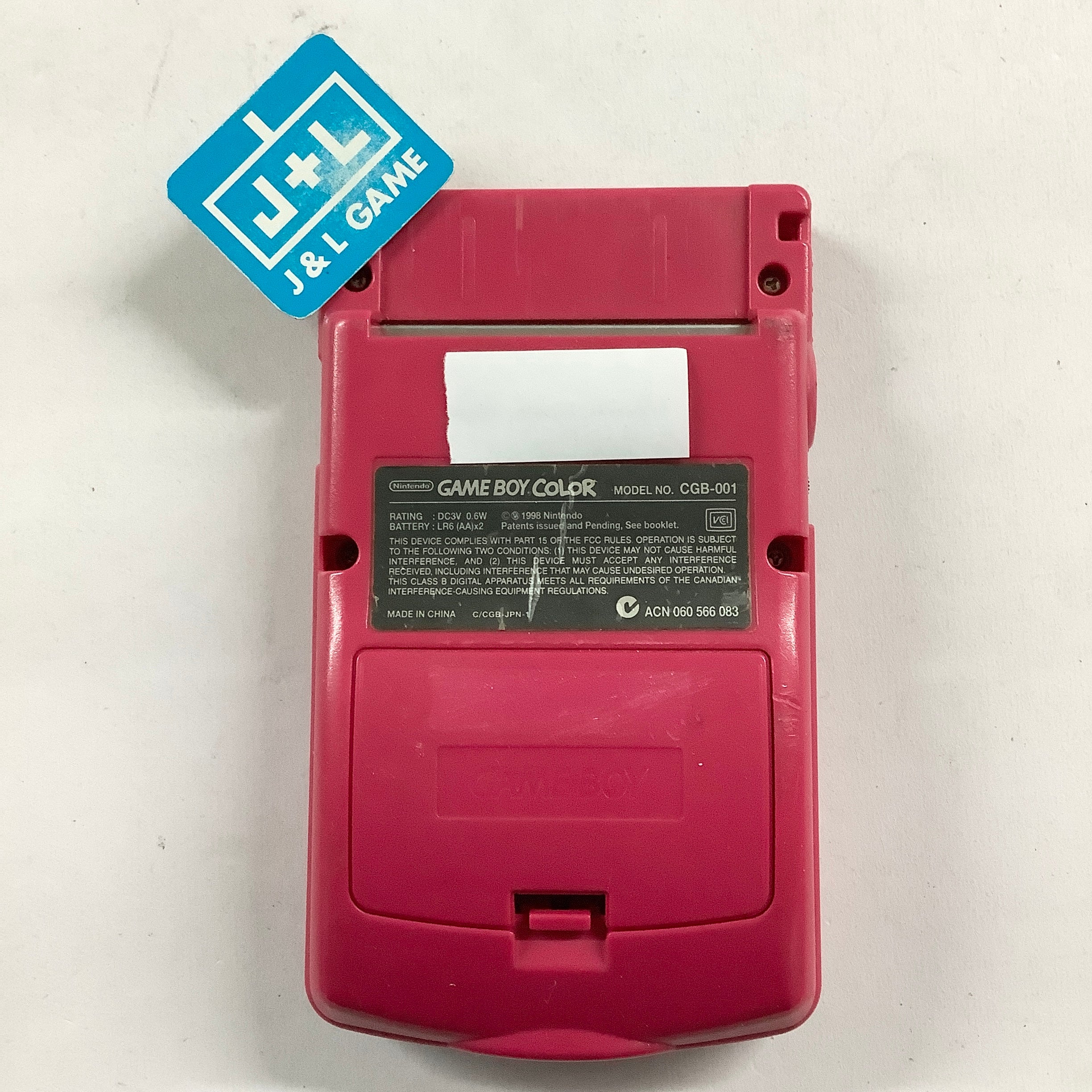 Nintendo Game Boy Color Console (Berry) - (GBC) Game Boy Color [Pre-Owned] Consoles Nintendo
