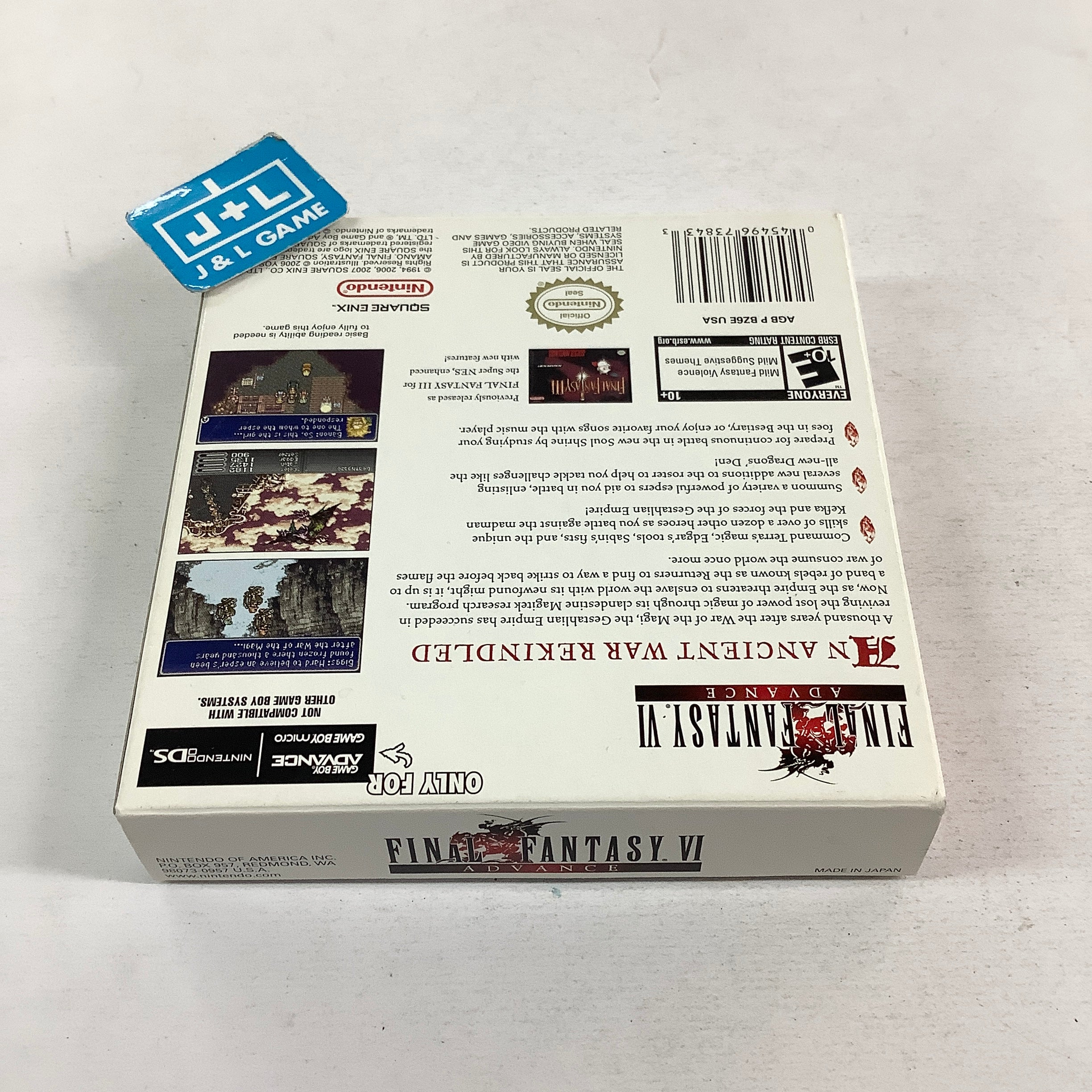 Final Fantasy VI Advance - (GBA) Game Boy Advance [Pre-Owned] Video Games Nintendo