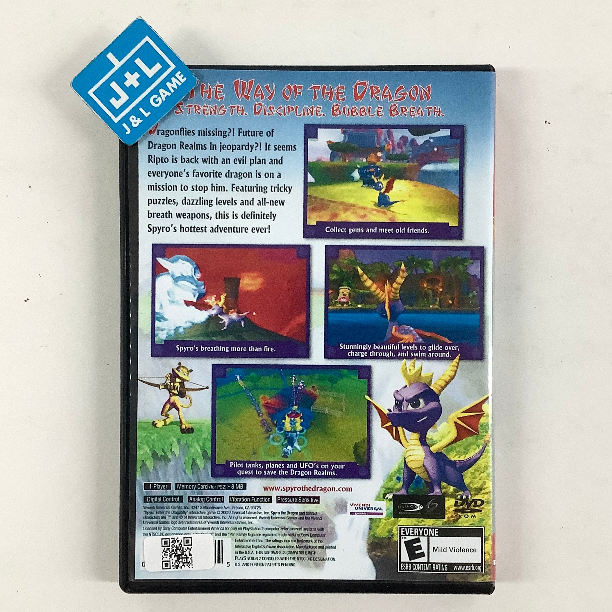 Spyro: Enter the Dragonfly (Greatest Hits) - (PS2) PlayStation 2 [Pre-Owned] Video Games Universal Interactive