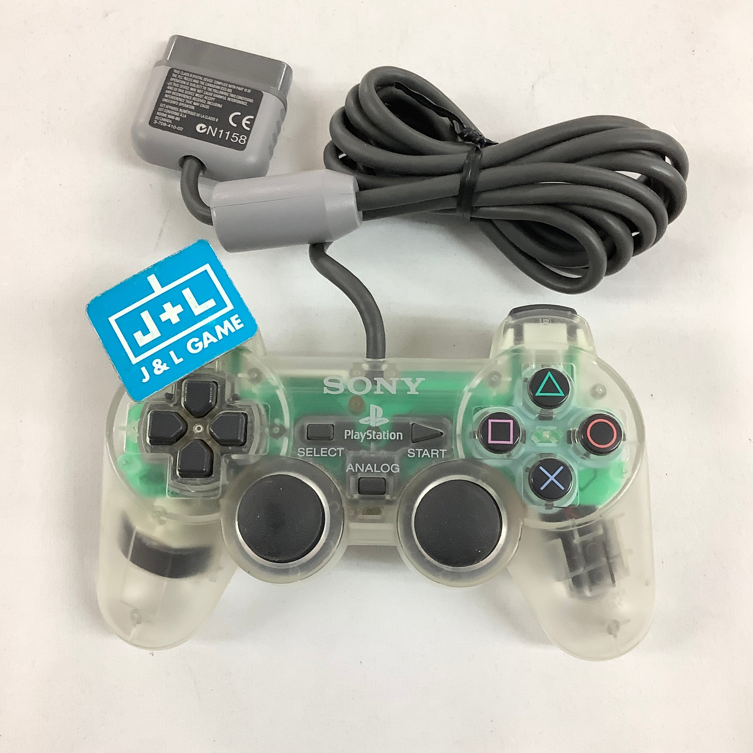 Sony Playstation Dual Analog Controller (Clear) - (PS1) PlayStation 1 [Pre-Owned] Accessories Sony