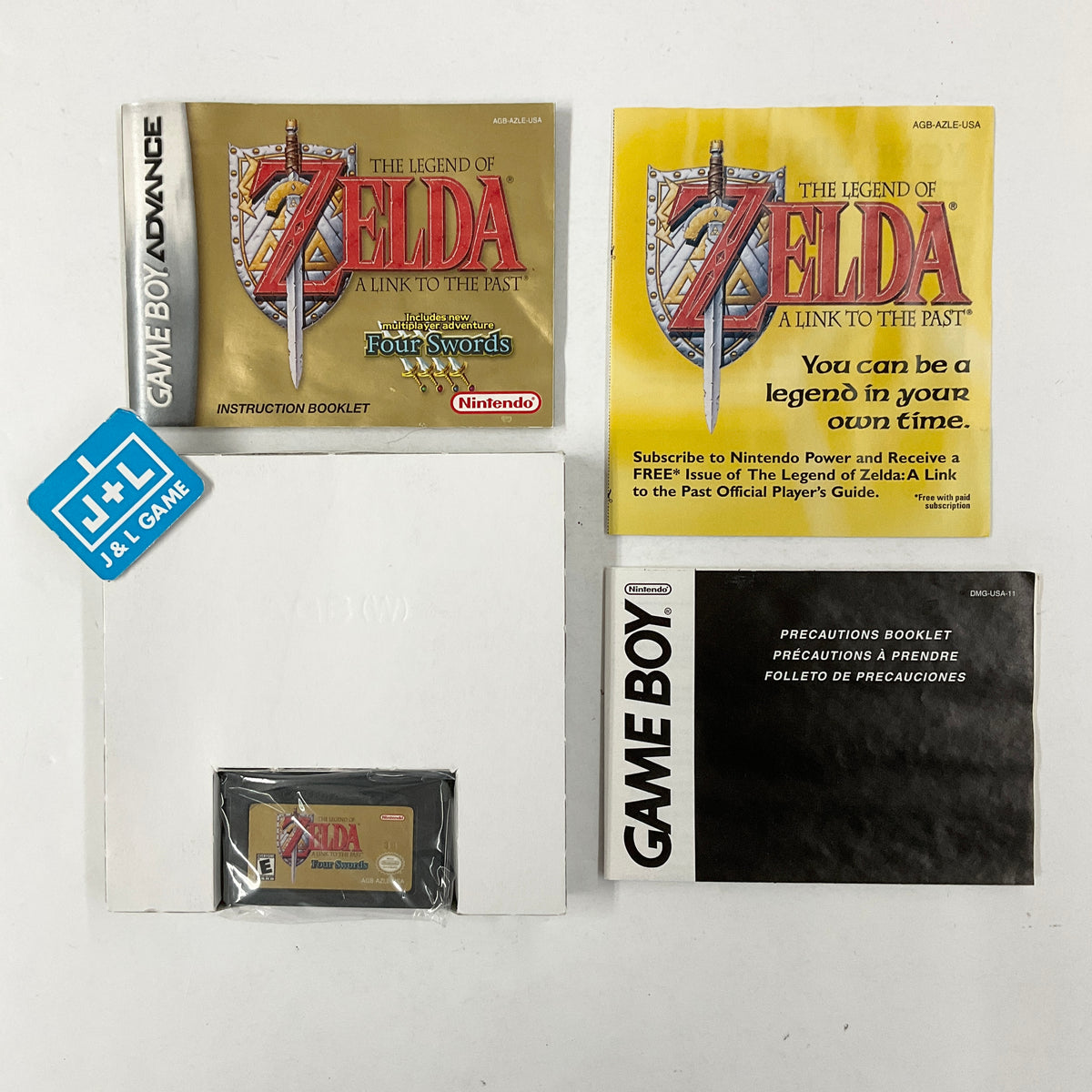Legend of Zelda: Link to the Past/Four Swords GBA 2002 Complete in Box Legend of Zelda: Link to the Past/Four Swords GBA 2002 Complete in Box