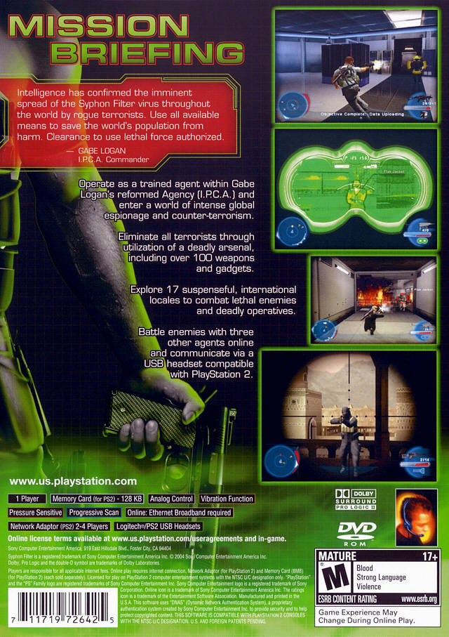 Syphon Filter: The Omega Strain (Greatest Hits) - (PS2) PlayStation 2 [Pre-Owned] Video Games SCEA   